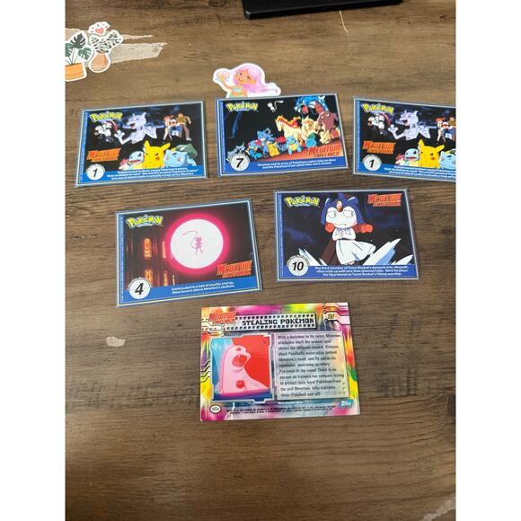 Pokémon the First Movie Trivia Cards - 6 Cards - Picture 2 of 2